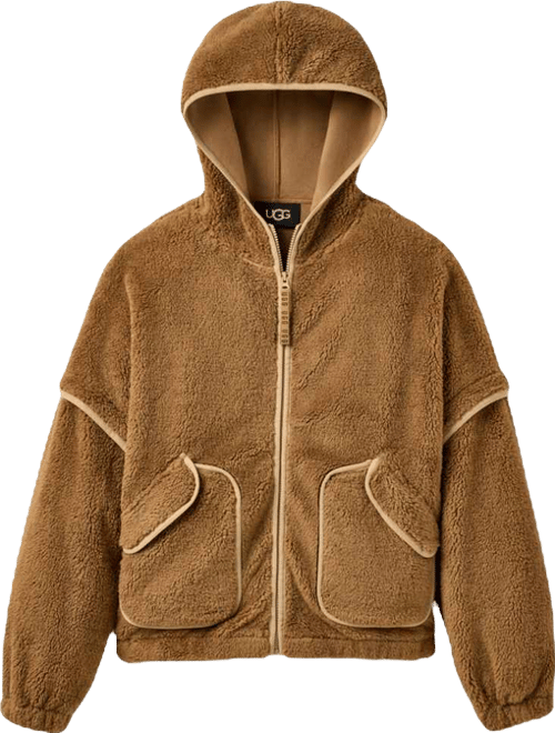 Women's Mariella Fluff Stand Collar Zip Hoodie