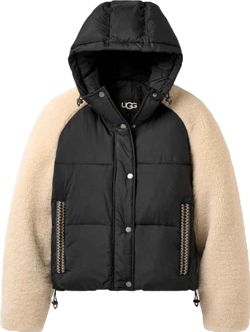 Women's Mykah Braid Trim Raglan Sleeve Puffer Jacket