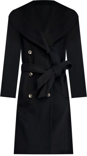 Women's Double-Breasted Belted Coat