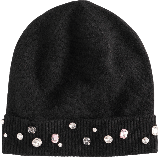 Women's 100% Cashmere Embellished Beanie, Exclusively at Macy's