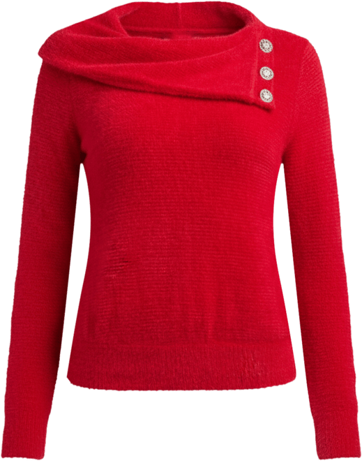 Women's Cowl Neck Mohair Top