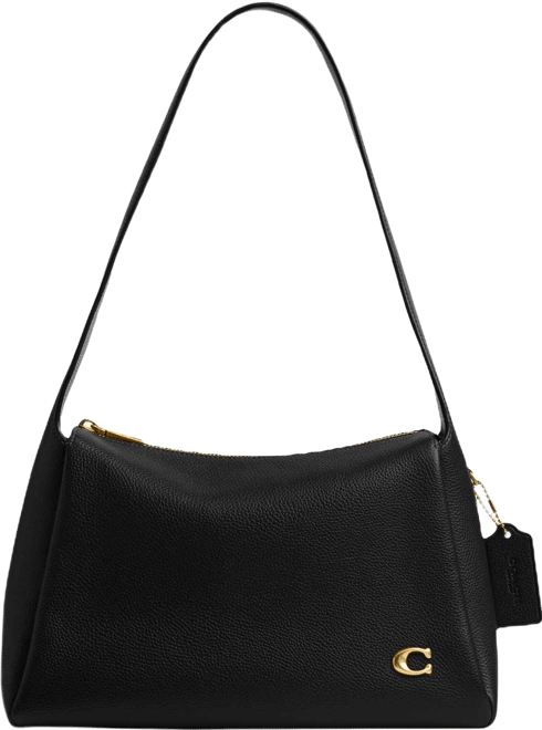 Lola Small Leather Zip-Top Shoulder Bag