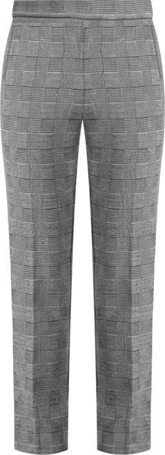 Ak Anne Klein Petite Glen Plaid Straight-Leg Pants