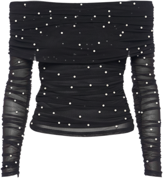 Women's Embellished Off-The-Shoulder Top