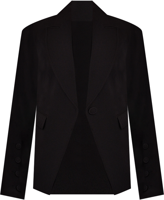 Women's Peak Lapel One-Button Jacket
