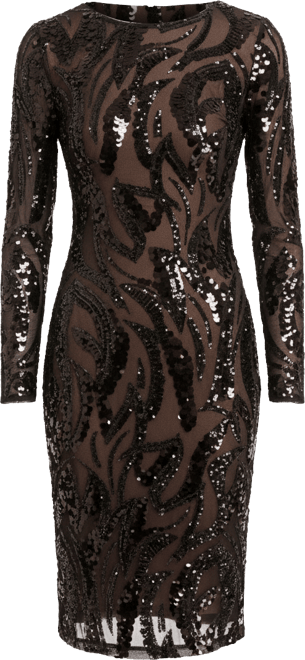 Women's Emmalyn Long-Sleeve Boat Neck Dress