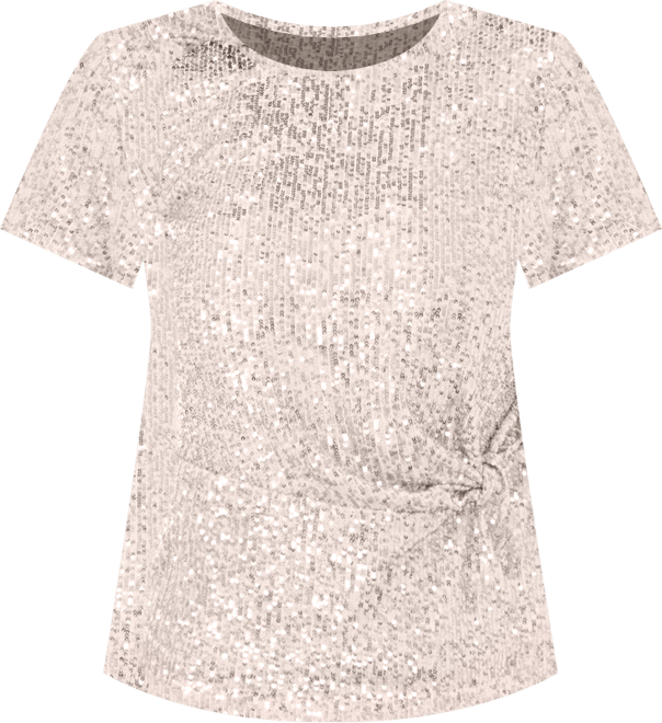 Women's Short Sleeve Side Knot Top