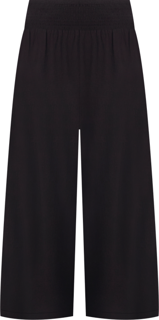 Women's Smocked Wide-Leg Pants