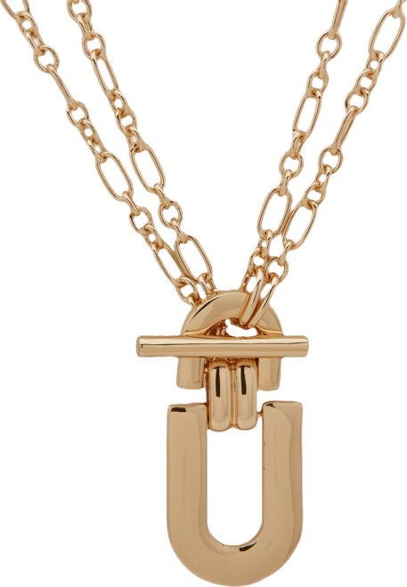 Gold-Tone Convertible Toggle Pendant Necklace