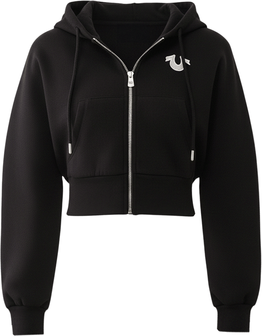 Women's Buddha Ruched Sleeve Zip Hoodie