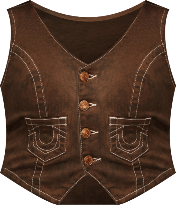 Women's Denim Scoop Neck Vest