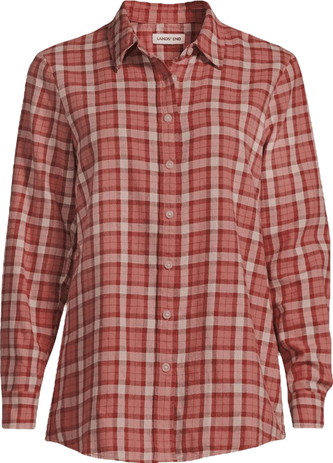 Women's Flannel Boyfriend Long Sleeve Shirt