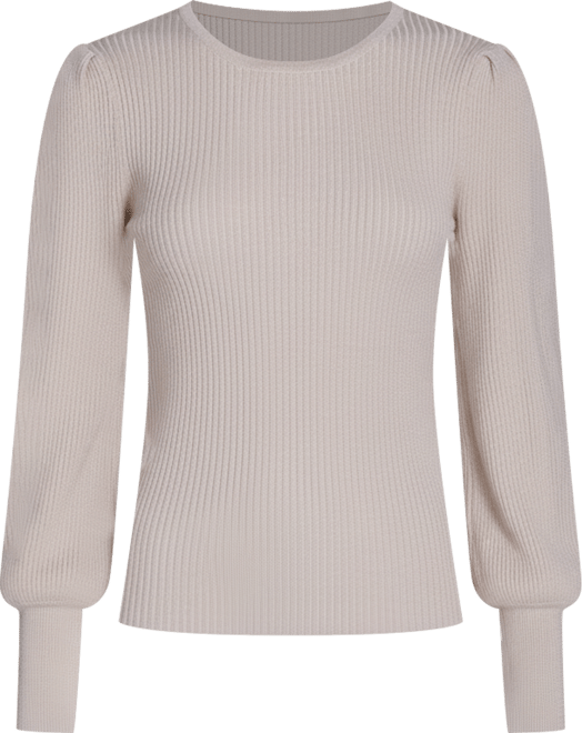 Women's Crewneck Puff Sleeves Sweater