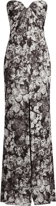 Women's Carnie Strapless Floral Print Gown