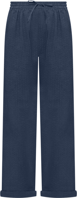 Women's Within Tall Seersucker Pull-On Elastic-Waist Pants