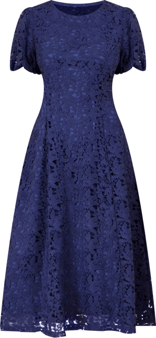 Women's Lace Midi Skater Dress