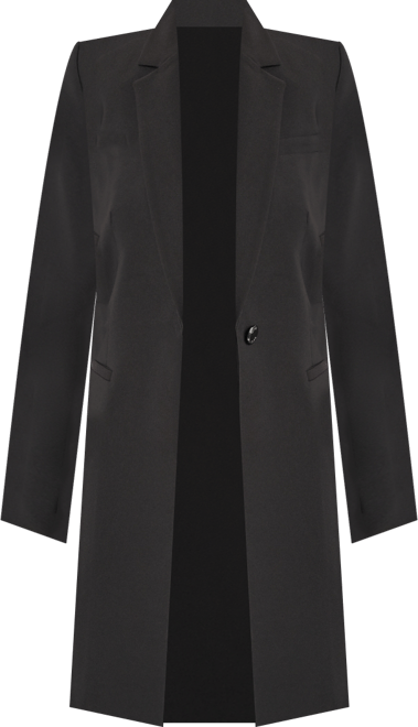 Petite Single-Button Long-Sleeve Blazer