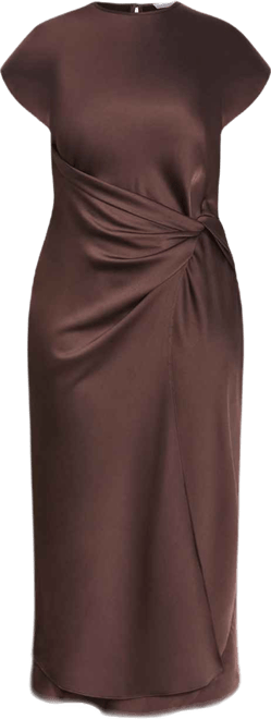 Women's Beatrix Knot Satin Dress