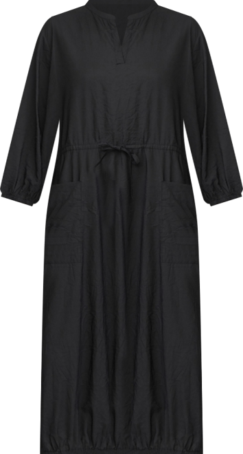 Women's MaNymosa 3/4 Sleeve Loose Fit Midi Dress