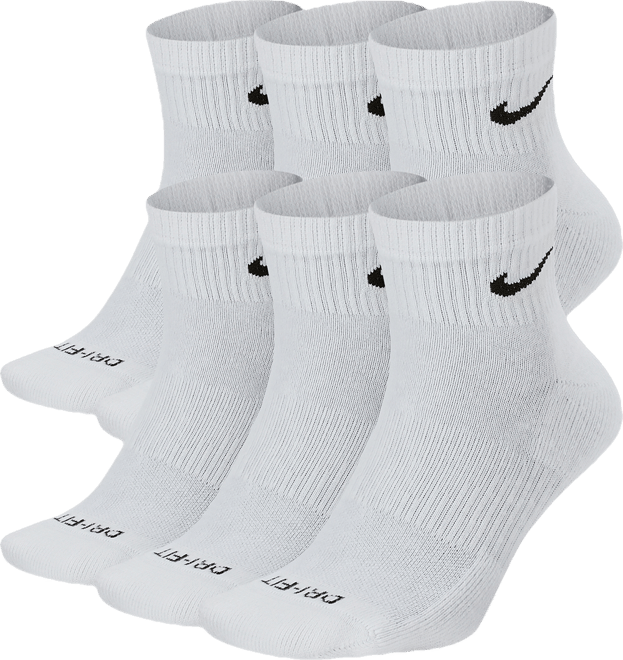 Unisex 6-Pack Dri-fit Ankle Socks