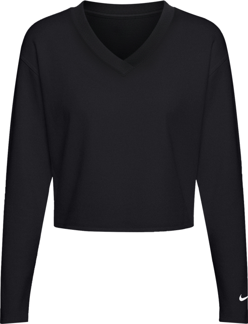 Nike Women's V-Neck Long-Sleeve Golf Top