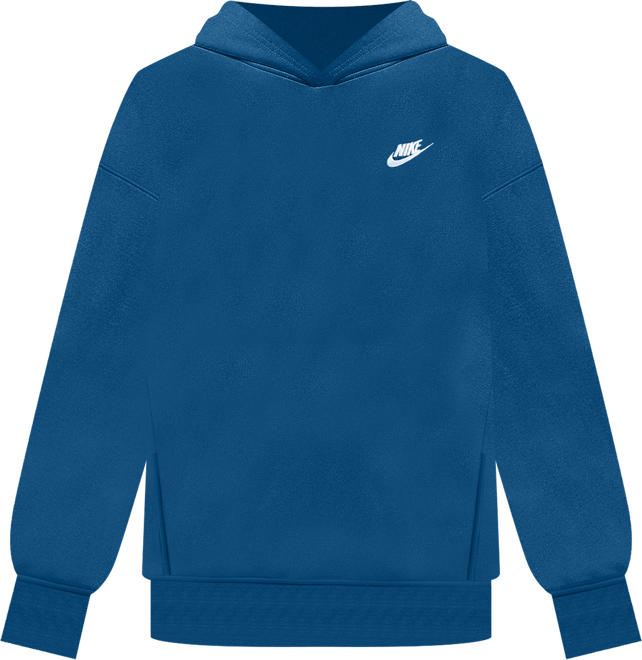 Nike Sportswear Club Fleece Sudadera con gorro sin cierre oversized para niños talla grande
