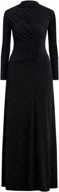AQUA Long Sleeve Studded Gown - Exclusive | Bloomingdale's Women