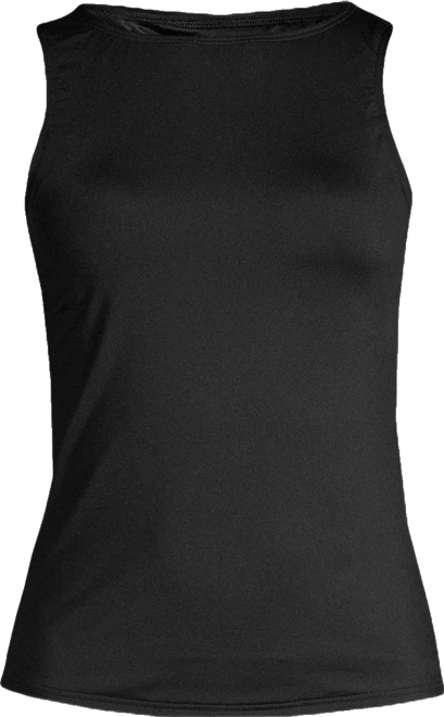 Women's D-Cup High Neck Upf 50 Sun Protection Modest Tankini Swimsuit Top