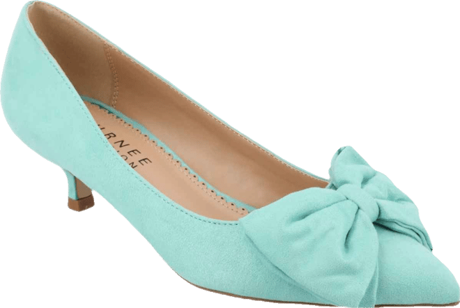 Women's Orana Wide Width Pointed Toe Kitten Heel Pumps