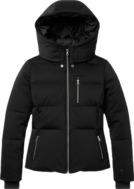 Women's Hooded Zip-Front Down Puffer Coat