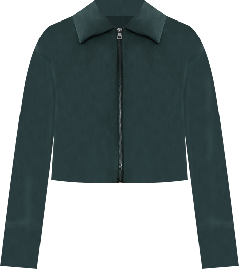 Women's Short Zip-Up Puffer Jacket