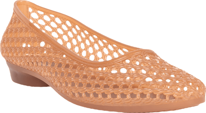 Women's Bestie Caged Ballet Jelly Flats