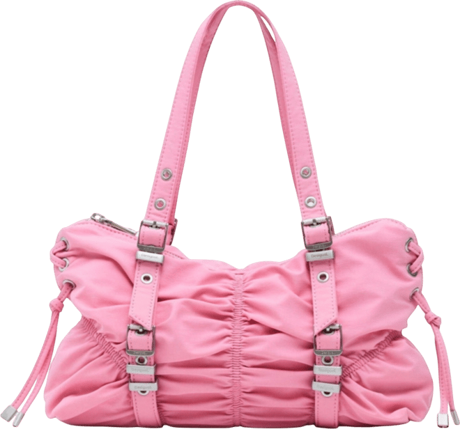 Women's Medium nylon bag with buckles
