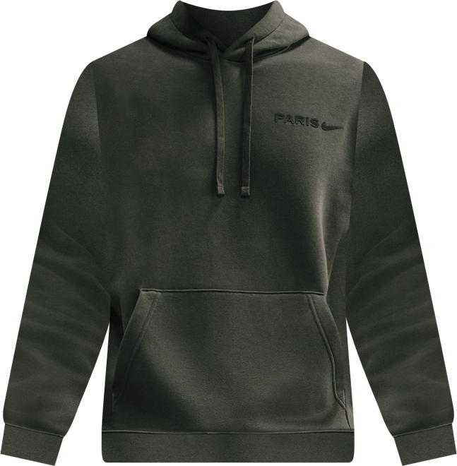 Paris Saint-Germain Club Sudadera con gorro sin cierre de fútbol Nike de tejido Fleece para hombre