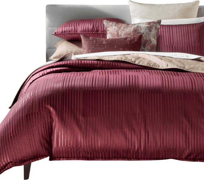 Metallic Strie 3-Pc. Comforter Set, Full/Queen