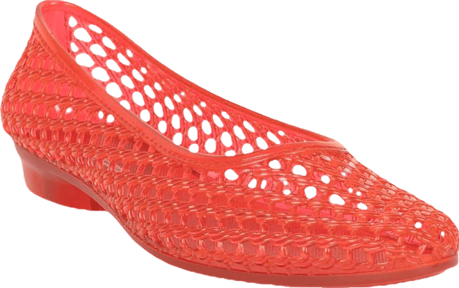 Women's Bestie Caged Ballet Jelly Flats