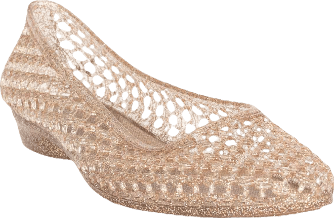 Women's Bestie Caged Ballet Jelly Flats