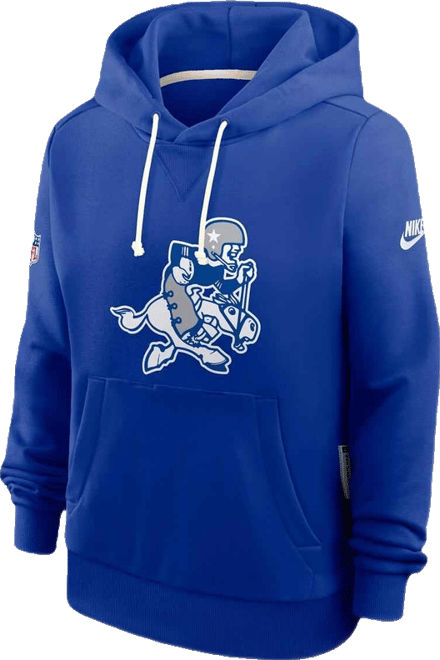 Women's Royal Dallas Cowboys Throwback Sideline Standard Issue Dri-fit Hoodie