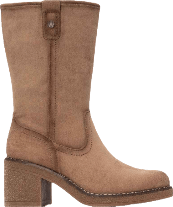 Women's Suede Heeled Booties Refresh Collection By 