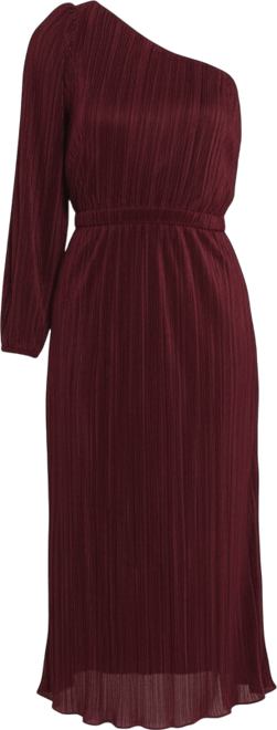 Women's Pontee One Shoulder Pleated Midi Dress