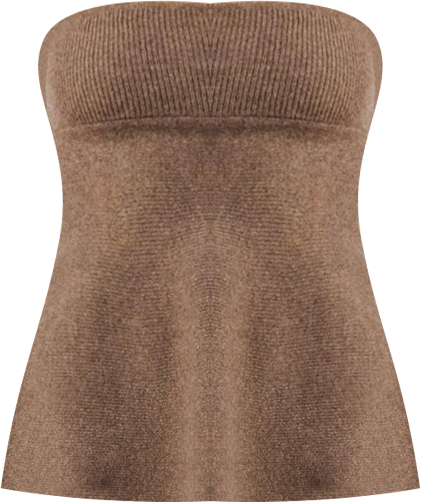 Women's Strapless Peplum Top