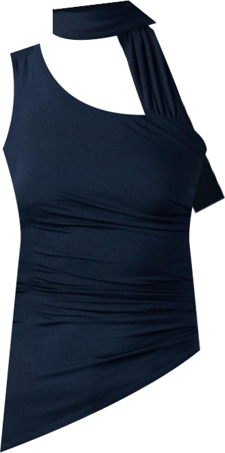 Women's One Shoulder Draped Top