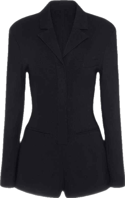 Women's Cinched Waist Blazer Romper