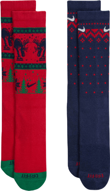 Nike Everyday Plus Cushioned Winter Wonderland Crew Socks (2 Pairs)