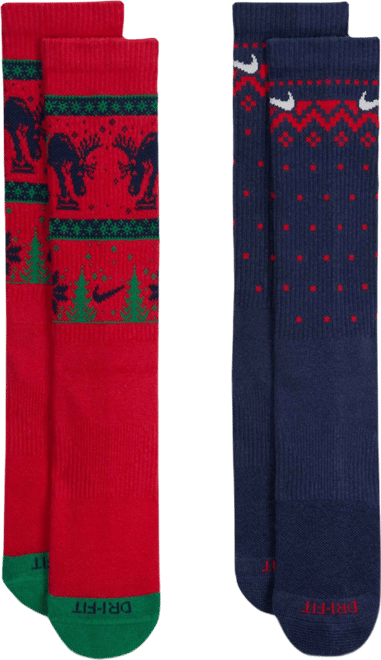 Nike Everyday Plus Cushioned Winter Wonderland Crew Socks (2 Pairs)