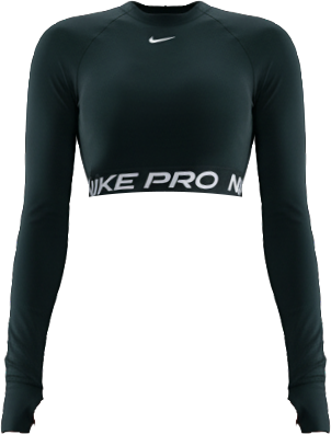 Nike Pro Damska koszulka o skróconym kroju z długim rękawem Dri-FIT