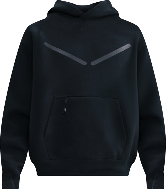 Nike Tech เสื้อมีฮู้ดแบบสวมผู้ชายพร้อมส่วนเน้นสะท้อนแสง