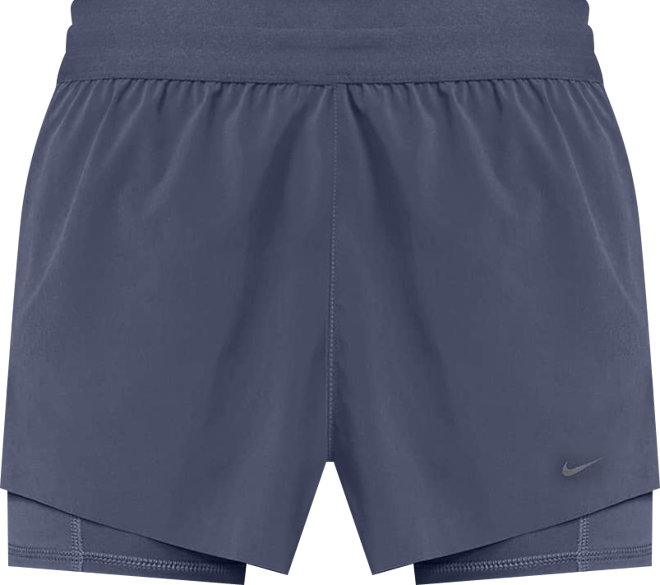 Nike Swift กางเกงวิ่งขาสั้นเอวปานกลางแบบ 2-in-1 ผู้หญิง