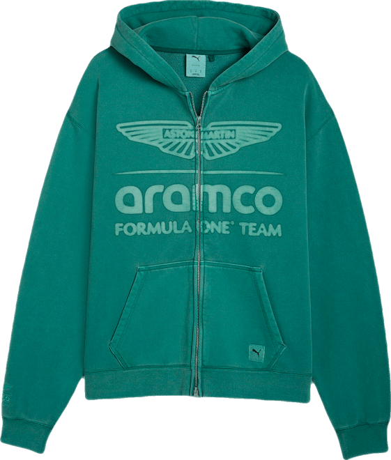 PUMA x ASTON MARTIN ARAMCO F1® TEAM Men's Zip-Up Hooded Sweatshirt