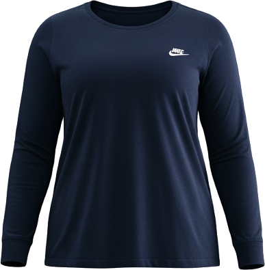 Nike Sportswear Club Women's Long-Sleeve T-Shirt (Plus Size)